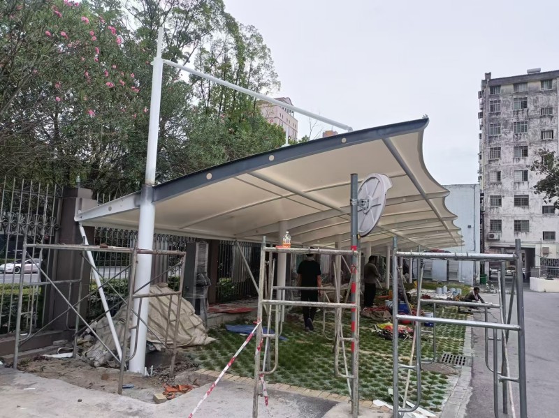 鄞州区厂区仓储推拉雨棚哪家靠谱？可伸缩推拉棚生产安装公司-1